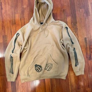 10.Deep Men's Brown Heavyweight Skeleton Hoodie